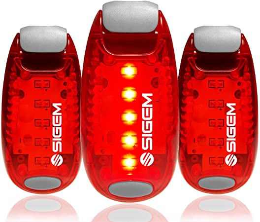 LED Safety Lights (3 Pack)   FREE Bonuses | Clip on Flashing Strobe Light High Visibility for Running Jogging Walking Cycling for Kids Dogs Bicycle Helmet Bike Tail light