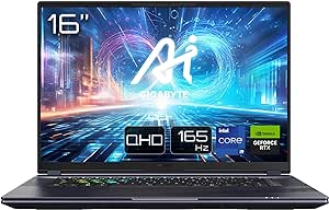 Gigabyte AORUS 16X ASG 2024 Gaming Laptop - 16 Inch, 165Hz QHD, i9-14900HX, RTX 4070 GPU, 32GB DDR5 5600MHz, 2x 1TB Gen4 SDD, Windows 11 Home, 2 Year Warranty, Dolby Atmos, AORUS 16X ASG-63UKC65SH