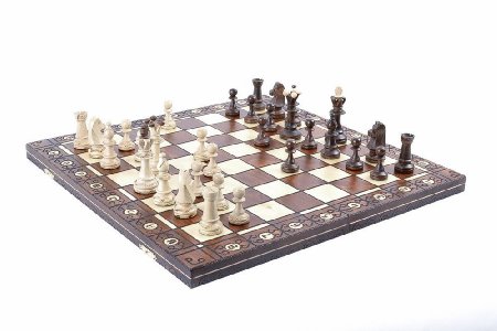 Wegiel Chess Set - Consul Chess Pieces and Board - European Wooden Handmade Game