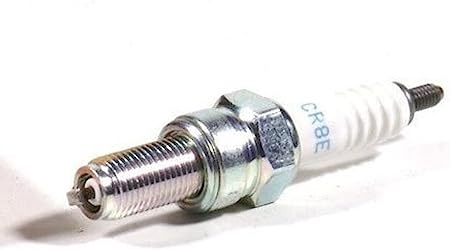 NGK CR8E Spark Plug - White/silver