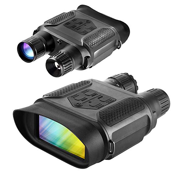 Slsy Digital Night Vision Hunting Binoculars, Infrared Night Vision Hunting Binocular with Large Viewing Screen, Camera & Camcorder Function Can Take 5mp Photo & 640p Video from 400m/1300ft