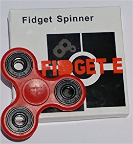 Fidget Spinner (Red) Anti Anxiety 360 Spinner w Premium Quality Bearings. (3D Fidget) ADD, ADHD, OCD, Autism stress relief and toy. Relieves anxiety, boredom & insomnia.