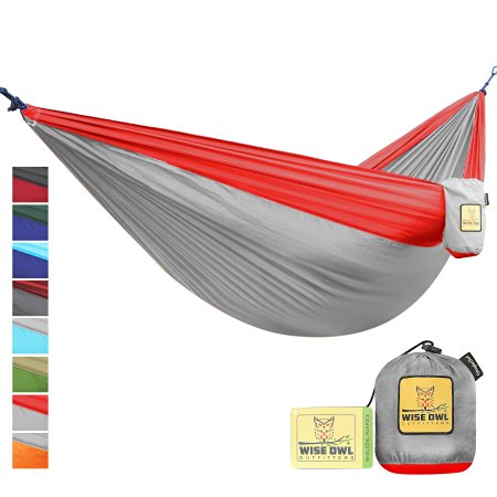 FLASH SALE! The Ultimate Single & Double Camping Hammocks- The Best Quality Camp Gear For Backpacking Camping Survival & Travel- Portable Lightweight Parachute Nylon Ropes and Carabiners Included!