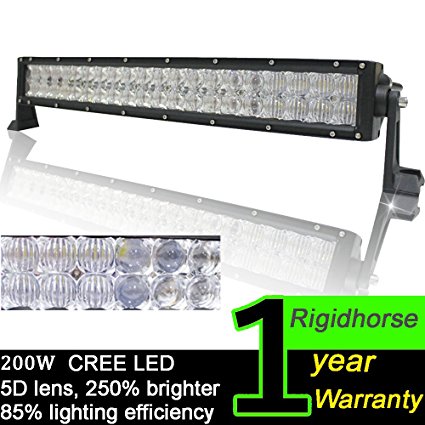 Rigidhorse 22" LED Light Bar 5D 120W 12000LM for Offroad 4x4 Jeep Truck ATV SUV Boat