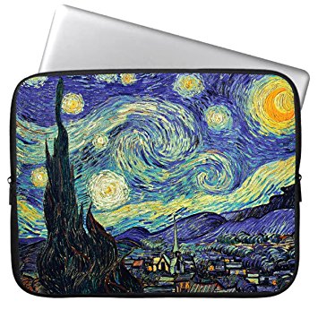 Kitron 11 11.6 Inches Fashion Cute Starry Night Neoprene Laptop Soft Sleeve Case Bag Pouch Cover for 11" MacBook Air Samsung HP Dell Acer