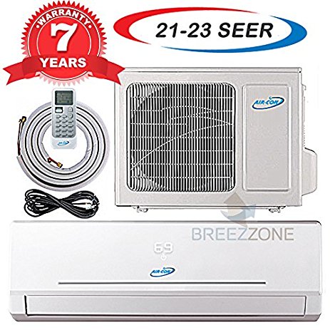 24000 Btu 20.5 SEER Ductless Mini Split DC Inverter Air Conditioner Heat Pump System 208-230 Volt with 15ft Kit (24000 Btu)