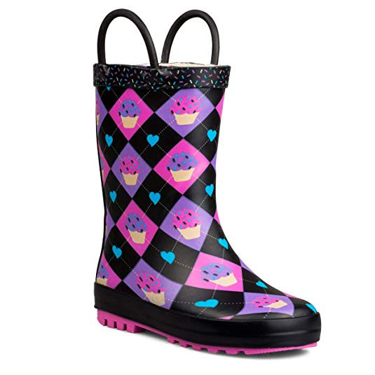 ZOOGS Children's Rubber Rain Boots, Little Kids & Toddler, Boys & Girls Patterns