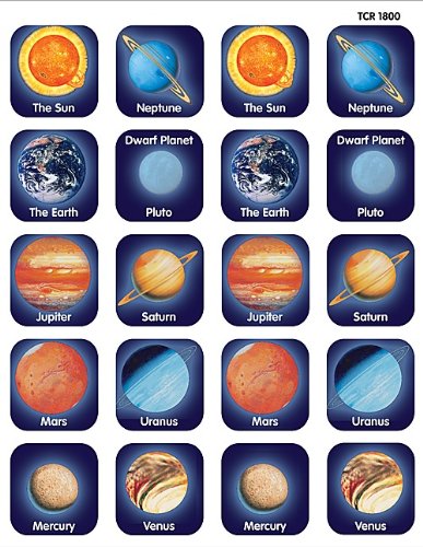 Teacher Created Resources Planets Stickers, Multi Color (TCR-1800)