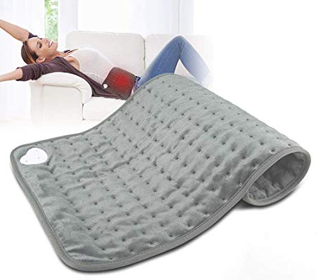Heating Pad with Moist & Dry Heat Therapy Options Electric Heat Settings for Back Pain/Shoulder Muscle Stiffness