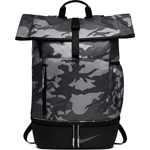 NIKE Sport All Over Print Golf Backpack, Anthracite/Black/Anthracite