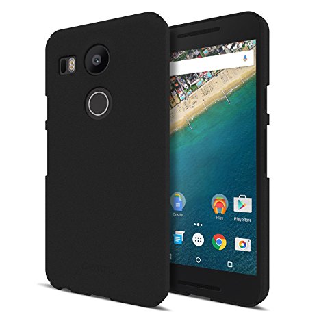 LG Nexus 5X Case, Centra Snap Case for LG Nexus 5X [1.2mm Slim Fit] [Lightweight] [Durable]- Retail Packaging - Black