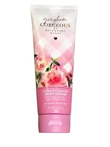 Bath & Body Works Gingham Gorgeoous Ultimate Hydration Body Cream Gift Set For Women, 8 Fl Oz (Gingham Gorgeoous)