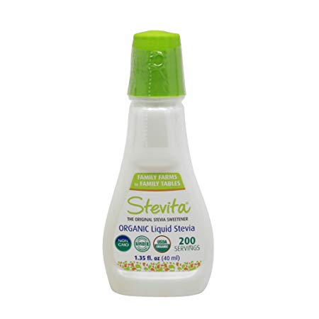 Stevita Organic Liquid Stevia Small - 1.35 Ounces - All Natural Sweetener, Zero Calories - USDA Organic, Non GMO, Vegan, Kosher, Keto, Paleo, Gluten-Free - 200 Servings