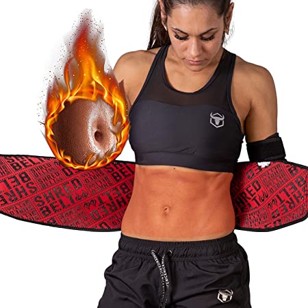 Iron Bull Strength Shred Belt V2 - Thermogenic Waist Trimmer for Men and Women - Premium Fat Burning Belt with Weight Loss Technology - Ab Toning Belt - Belly Fat Slimming Brace - Fat Burn Tummy Wrap