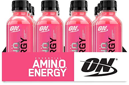 Optimum Nutrition Amino Energy Ready-to-Drink, Strawberry Cooler, 12 Count