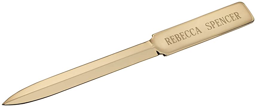 Personalized Plated Letter Opener - Gold Plated