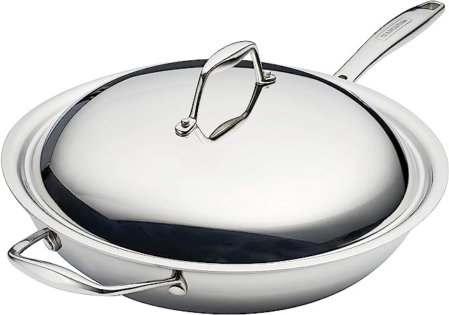 Tramontina Tri-Ply Clad 12 in Stainless Steel Wok