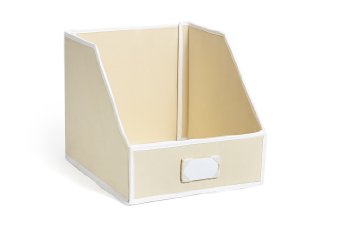 G.U.S. Ivory Linen Closet Storage: Organize Bins For Sheets, Blankets, Towels, Wash Cloths, Sweaters And Other Closet Storage 100%-Cotton - MEDIUM