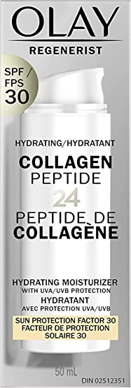 Olay Regenerist Collagen Peptide 24 Face Cream, Moisturizer | Vitamin B3, Niacinamide with Sunscreen SPF 30, 50 ml