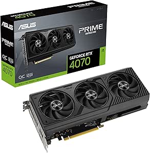 ASUS The SFF-Ready Prime GeForce RTX™ 4070 OC Edition 12GB GDDR6X Graphics Card (PCIe® 4.0, 12GB GDDR6X, DLSS 3, HDMI 2.1a, DisplayPort™ 1.4a)