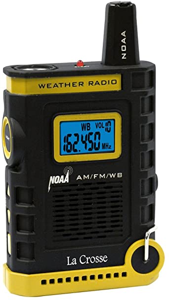 La Crosse 810-805 NOAA/AM/FM Weather RED Alert Super Sport Radio with Flashlight