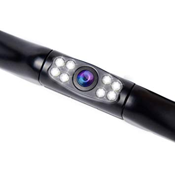 VZCY Waterproof Backup Camera, 170 Degree Wide Viewing Angle, 8 LEDs Night Vision HD Color Car Rear View Camera