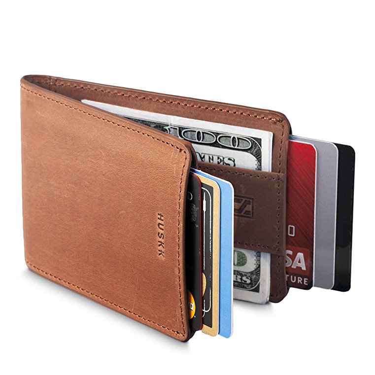 Slim Mens Wallets for Men - RFID with Strap Money Clip - Premium Quality