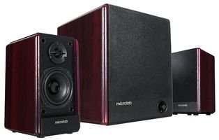 Microlab FC330 2.1 speaker System 40W RMS with Wooden Subwoofer