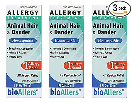 Bio Allers Animal Hair and Dander Allergy Relief, 1 Ounce - 3 per case.