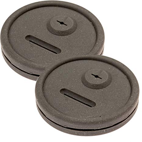 Impresa Products 2 Pack Thermometer and Probe Grommet for Grills - Compatible with Weber Smokey Mountain Cookers and More - Compare to Replacement 85037 - by