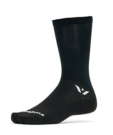 Swiftwick- ASPIRE SEVEN | Socks Built for Cycling, All Day Support | Firm Compression, Fast Dry, Responsive Feel, Tall Crew