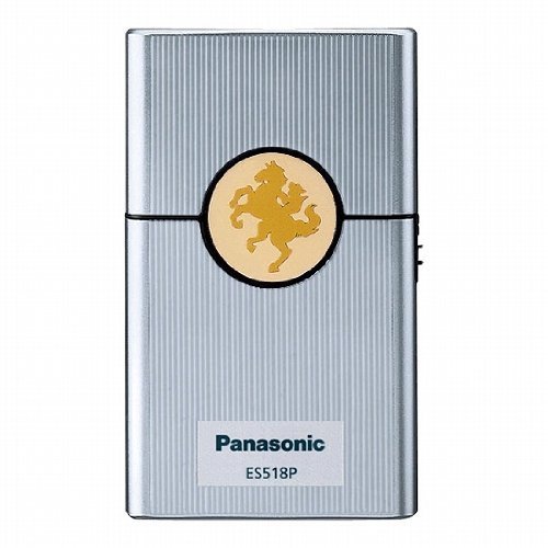 Panasonic Men's Card-type Compact Shaver ES518P-S Silver | DC3V (2 x AAA Alkaline) (Japan Model)