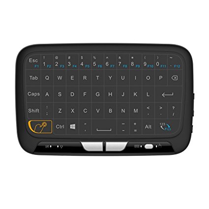 DPST H18 2.4 Ghz Wireless Mini Keyboard Mouse with Whole Panel Touchpad Rechargeable Handheld Remote for Android TV Box, Windows PC, HTPC, IPTV, Raspberry Pi, XBOX 360, PS3, PS4
