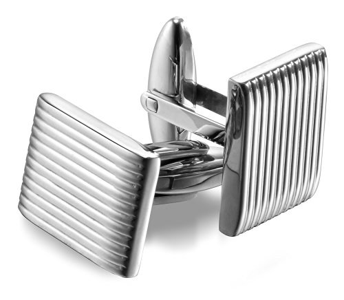 Men's High-Polished 316L Stainless Steel Cufflinks with Gift Box - Premium Quality Lifetime Guarantee
