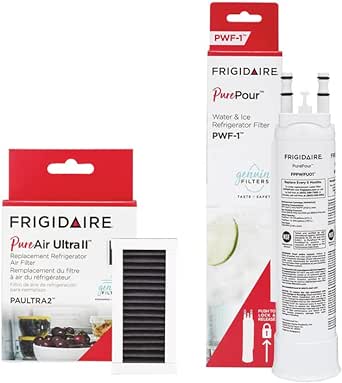 Frigidaire PurePour PWF-1 (FPPWFU01) & PureAir Ultra II (PAULTRA2) Water & Air Filter Combo Kit