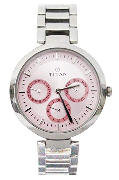 Titan Youth Analog Pink Dial Women's Watch -NK2480SM05