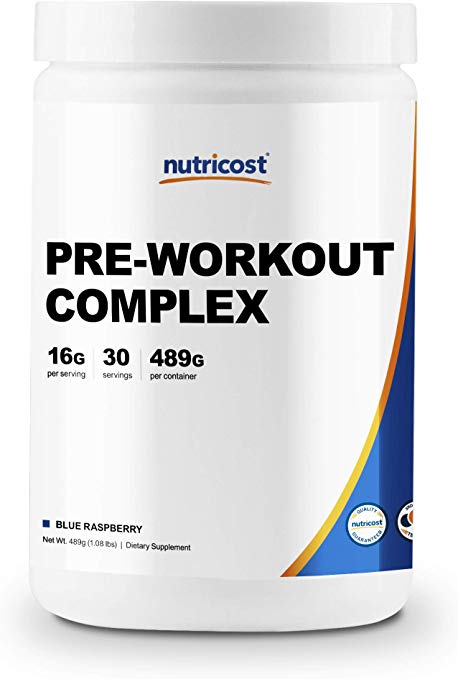 Nutricost Pre-Workout Complex Powder Blue Raspberry (30 Serv)