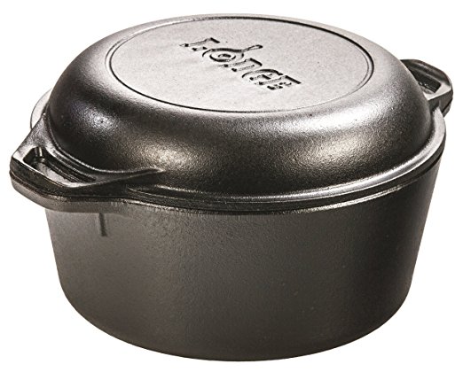 Lodge L8DD3 Cast Iron Dutch Oven 5 qt