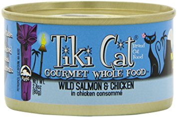 TIKI Cat Napili Wild Salmon and Chicken in Chicken Consomme Canned Cat Food