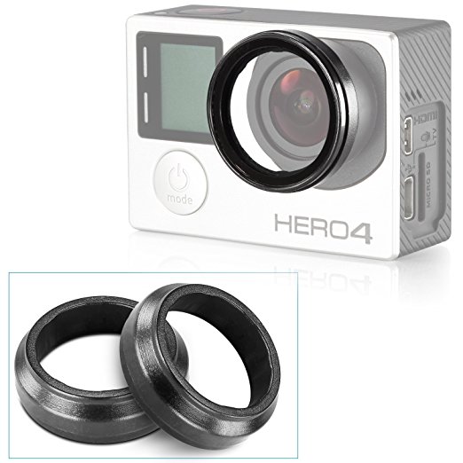 Neewer Camera Protective Lens for HD GoPro Hero 3 Hero 3 , Hero 4, 2 Pack