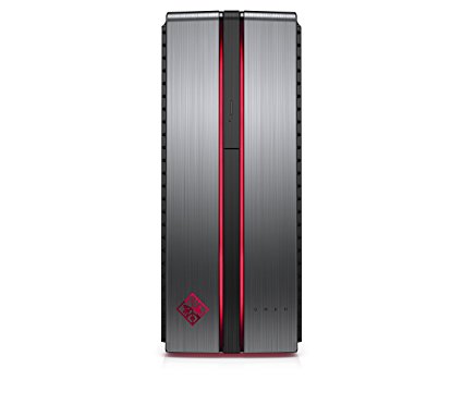 OMEN by HP Gaming Desktop, Intel Core i7-7700, 8GB RAM, 1TB hard drive, 256GB SSD, Windows 10 (870-230, Aluminum)