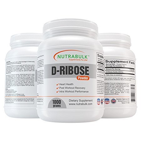 NutraBulk Premium D-Ribose Powder - 1,000 Grams