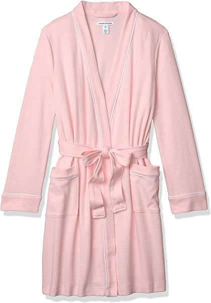 Amazon Essentials Women's Lightweight Waffle Mid-Length Robe