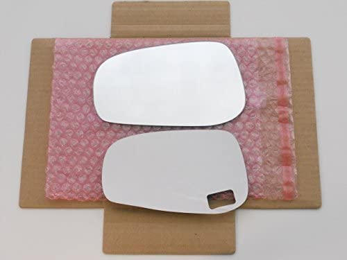 New Replacement Mirror Glass with FULL SIZE ADHESIVE for 2004 – 2006 Volvo S60 S80 V70 Driver Side View Left LH
