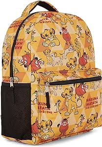 Disney The Lion King Kids Backpack - Hakuna Matata Adventure - Simba, Mufasa, Scar, Timon, and Pumbaa – Roaring Style for Every Cub's Journey!