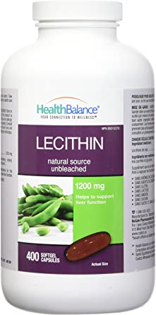 Health Balance Lecithin 1200mg (400 Softgels), 400 Count