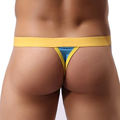 YiZYiF Men's Bulge Pouch Mesh G-sting Micro Bikini Underwear Sold by SHIFANG