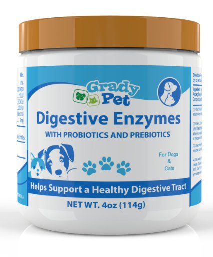 Probiotics Plus Prebiotics and Digestive Enzymes for Dogs and Cats: Digestive Remedy, Vomiting, Allergie,Itch Relief and Loose Stool Formula