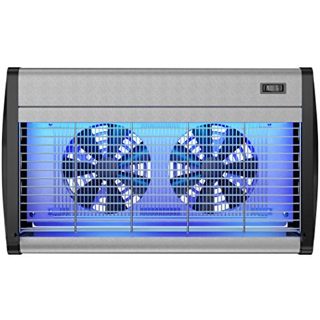 Hoont Powerful Electronic Indoor Bug Zapper with UV Light and Dual Fans – Covers 4,000 Sq. Ft. / Fly Killer, Insect Killer, Mosquito Killer – For Residential, Commercial and Industrial Use