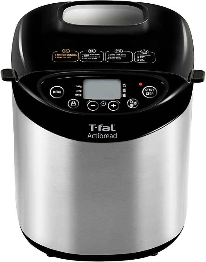 T-fal Bread Machine, 14.02 x 12.52 x 16.06 inches, Stainless steel